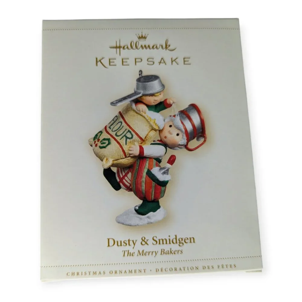Hallmark Keepsake 2006 Dusty & Smidgen The Merry Bakers Christmas Ornament